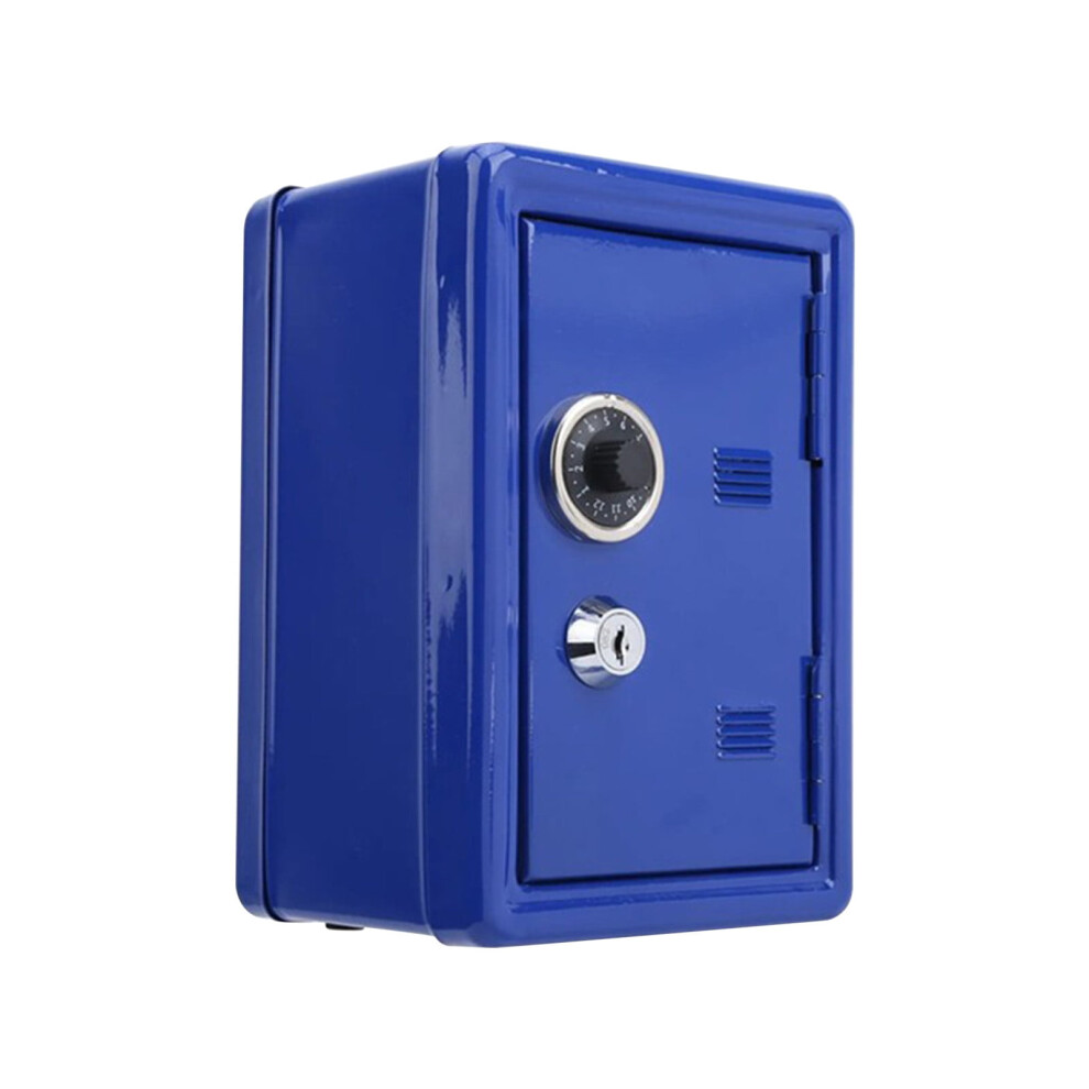 Kids' Metal Bank Locker Safe With Key And Single-Digit Lock 9181073981098