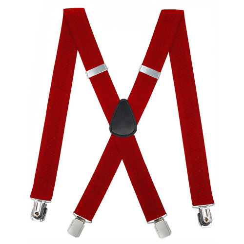 Herreseler med elastik og metalclips, X-back