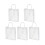 Wiederverwendbare, transparente PVC-Tragetaschen – 5er-Set 1