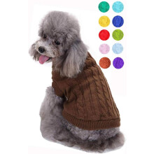 Jersey de cuello alto para perro, suave, elástico y cálido.