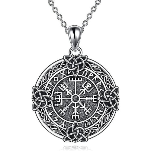 Κολιέ Vegvisir από ασήμι 925