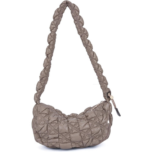 Gesteppte, wolkenförmige Schultertasche mit verstellbarem Riemen