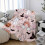 Flannel Blanket Pink Rainbow Halloween Print Reversible 1