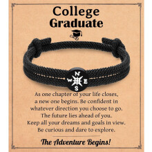 Pulsera con brújula para la graduación de octavo grado