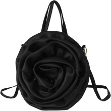 Mála Clutch Tráthnóna Bláth Satin le Láimhseáil
