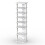 Wood Shoe Rack - 8-Tier Vertical Organizer, White 1