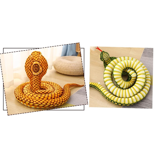 Curling Snake Plush Toy Soft Stuffed Animal1Piece 2
