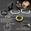 Boucles d'oreilles créoles runiques vikings 12 mm 3