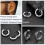 Boucles d'oreilles créoles runiques vikings 12 mm 5