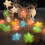 Luci a stringa LED Crackle Star da 9,8 piedi (3 metri), 10 lampade, multicolore 2