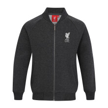 Liverpool FC Official Gift Boys Retro Varsity Baseball Jacket Charcoal 8-9 Years