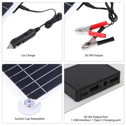 Zonnepaneelladerkit 100W met MPPT-controller 1