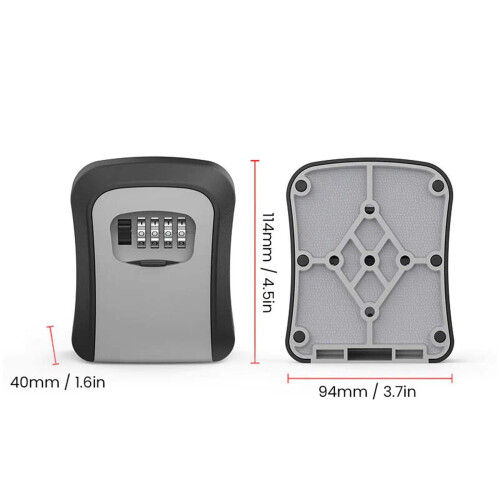 4-Digit Combination Key Safe Wall Mounted 2