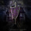 Purple LED Hanging Ghost Skull Decoration, 37 x 17 in 4