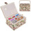 Extra Large Vintage Sewing Basket with Compartments 4