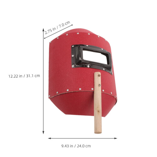 Röd handhållen svetsskyddsskärm 2-pack 1