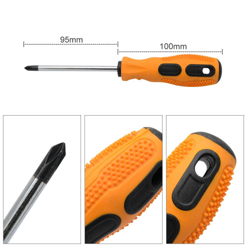 2-Piece Phillips and Flat Head Screwdriver Set 1