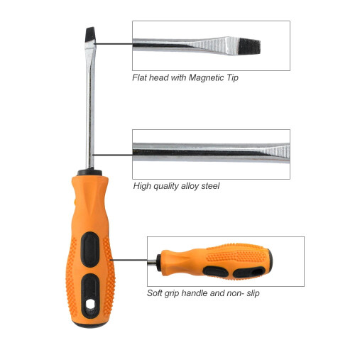 2-Piece Phillips and Flat Head Screwdriver Set 2