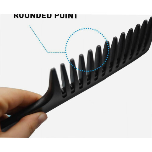 Conjunto de 2 pentes de cabelo com dentes largos, 24 cm 2