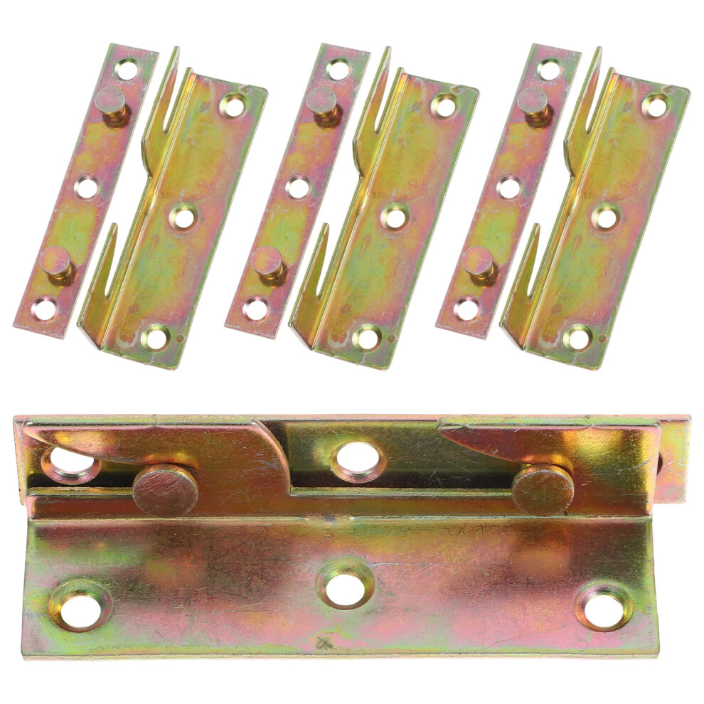 Bed Connection Hinge Metal Bracket 4 Pcs 8.5X2.5x2.5 Cm 9555307968177