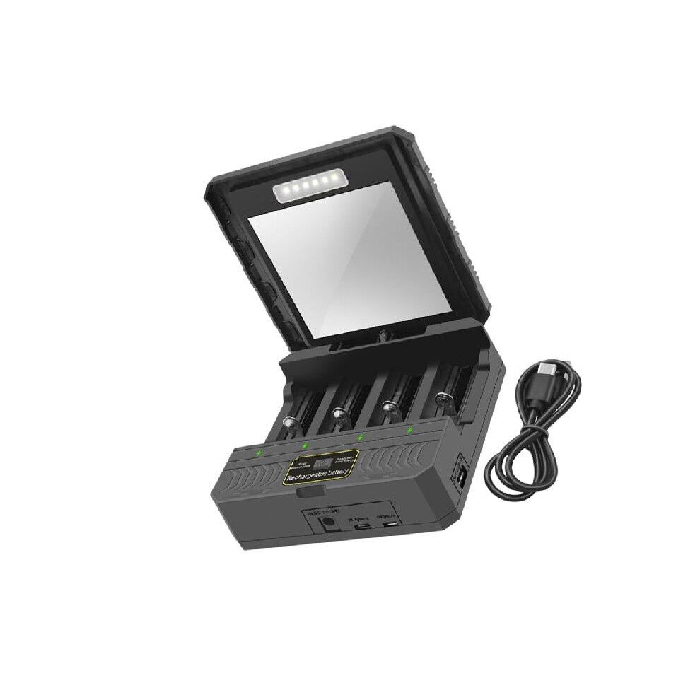 Usb-C Solar Battery Charger For 4 Batteries 9104899466044