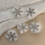 Fermaglio per capelli a forma di fiocco di neve con strass e becco d'anatra 3