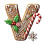 Personalized Wooden Initial Ornament – Christmas Tree 2
