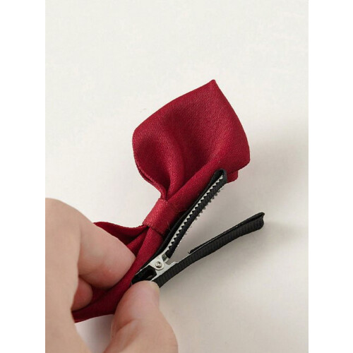 3D-Haarspange mit roter Schleife für Mädchen 2