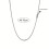 Twist Chain Necklace Silver Thin Metal Choker 5