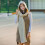 Strickset mit Kapuzenschal und Mütze, Beige, Damen 5