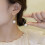 Sterling Silver Pearl Drop Earrings for Women 2