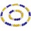 Set composto da collana e bracciale da baseball con strass, 18 pollici 1