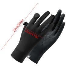 IJszijde UV-beschermende handschoenen zwart 2-pack