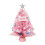 Mini Pink Artificial Christmas Tree with Ornaments 1