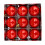 Plastic Pearl Christmas Baubles 9pcs 1