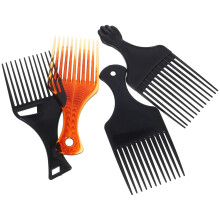 Ensemble de 4 peignes à cheveux pour cheveux bouclés et afro