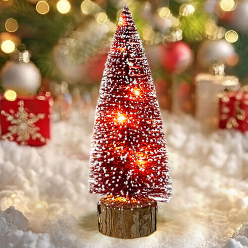 LED Mini Christmas Tree Artificial Green Desktop Decoration 1