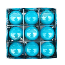 Plastic Pearl Christmas Tree Baubles 9pcs