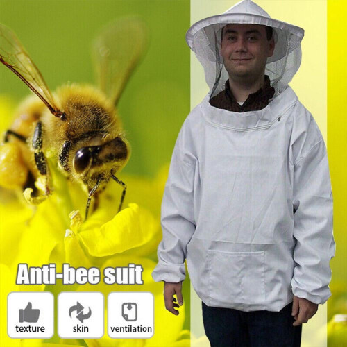 Vêtements d'apiculture avec fermeture éclair au col pour plus de protection 1