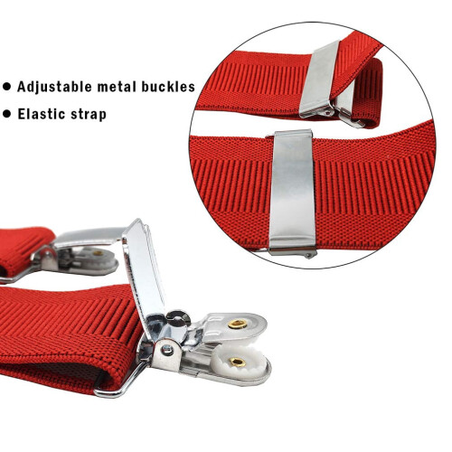 Herreseler med elastik og metalclips, X-back 1