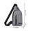 Σακίδιο πλάτης Crossbody με οπή ακουστικών, αδιάβροχο, μεγάλο 2