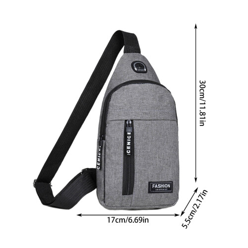 Σακίδιο πλάτης Crossbody με οπή ακουστικών, αδιάβροχο, μεγάλο 1