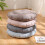 Rond polyester vloerkussen 18,9 x 18,9 x 4 inch 4