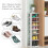 Wood Shoe Rack - 8-Tier Vertical Organizer, White 4