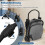 Foldable Travel Stroller with Recline, Adjustable Backrest, Grey 4