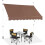 Store banne rétractable 200 cm, sans perçage, résistant aux UV, réglable 6