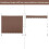 Store banne rétractable 200 cm, sans perçage, résistant aux UV, réglable 9