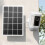 Solcellepanel for sikkerhetskamera justerbar veggmontering 2