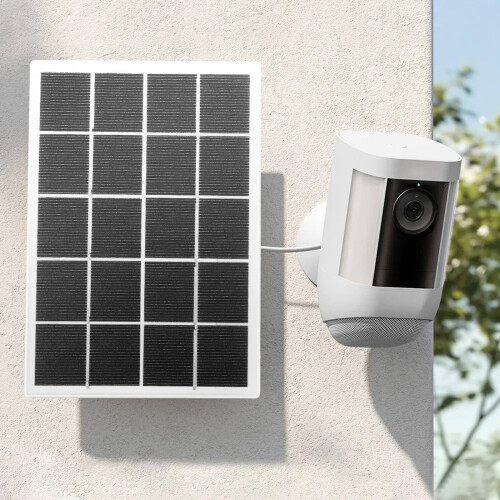 Solcellepanel for sikkerhetskamera justerbar veggmontering 1