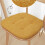 Kitchen Chair Cushions Memory Foam Gray 2 Pcs 6